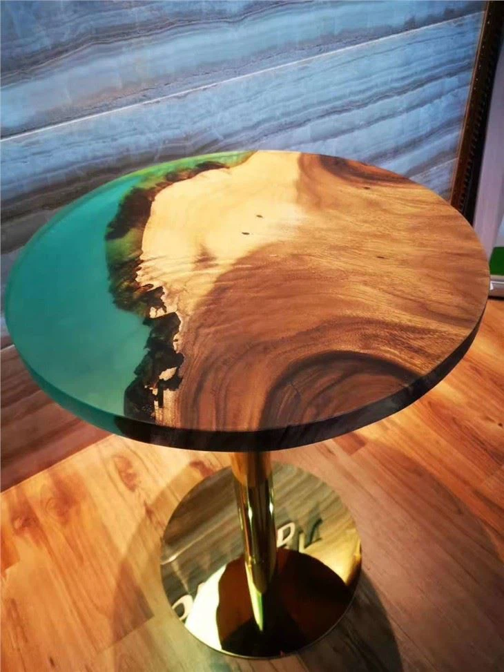 Round Resin River Beach Island Style Table Top Factory