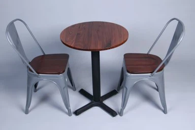 Zwarte Walnoot Egde Gelijmde Massief Houten Koffietafel