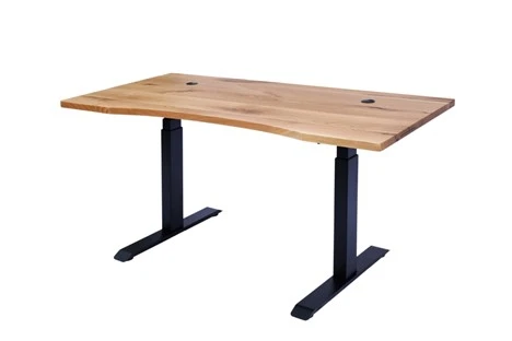 Eikenhouten rand gelijmd bureau