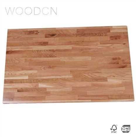 Massief wit eikenhouten eettafelblad