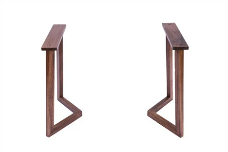 Massief houten basis voor tafel