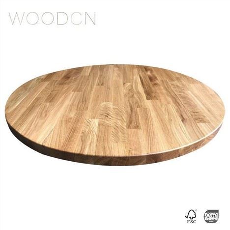 Wit eiken Butcher Block eettafelblad