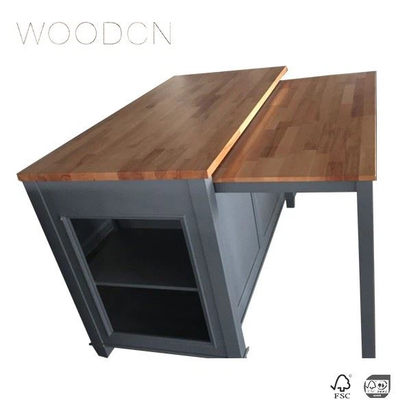Solid Oak Wood Butcher Block Cabinet Top