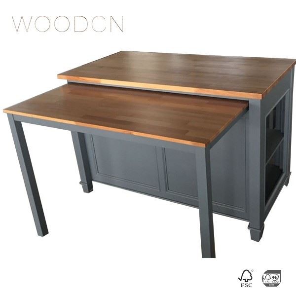 Solid Oak Wood Butcher Block Cabinet Top