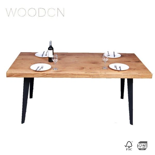 Black Walnut Veneer Wood Table For Restaurant