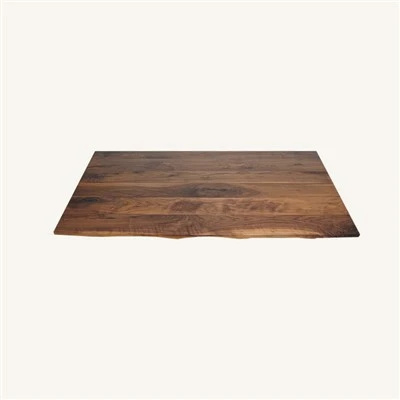 Solide Noord -Amerikaanse Walnut Rustic Style Restaurant eettafel top